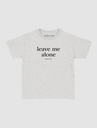 leave me alone baby tee - In Print We Trust