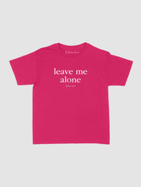 leave me alone baby tee - In Print We Trust