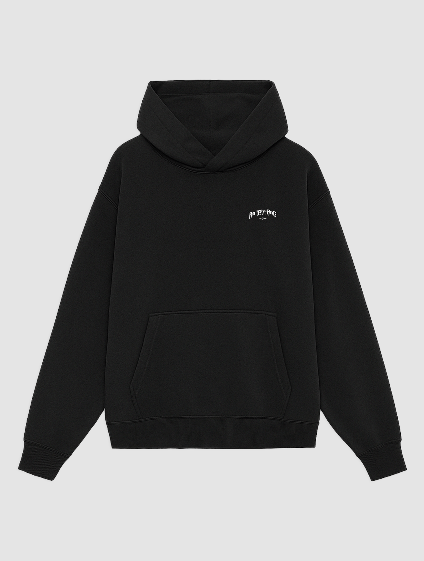 letterpress black hoodie - In Print We Trust