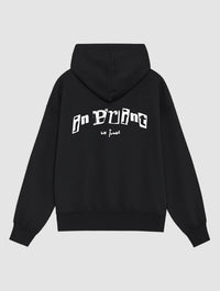 letterpress black hoodie - In Print We Trust