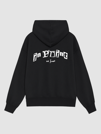 letterpress black hoodie - In Print We Trust