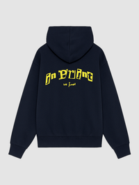 letterpress navy hoodie - In Print We Trust