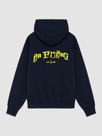 letterpress navy hoodie - In Print We Trust