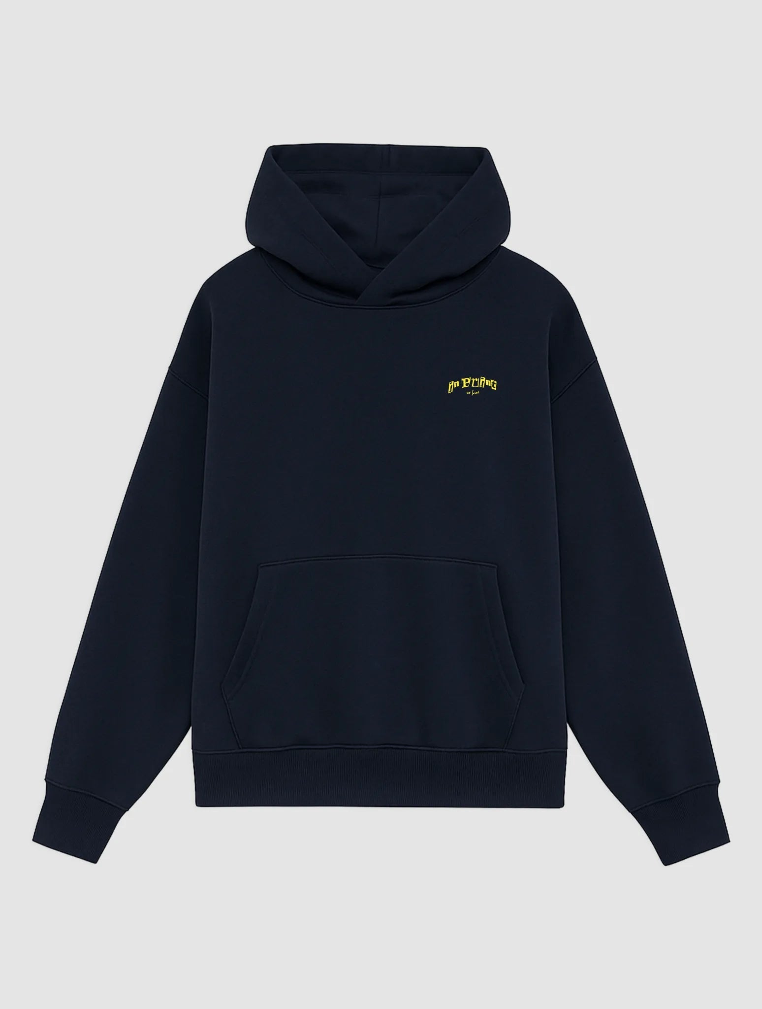 letterpress navy hoodie - In Print We Trust