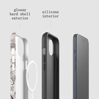 letters tough iPhone case - In Print We Trust