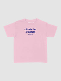 life is better baby tee - In Print We Trust