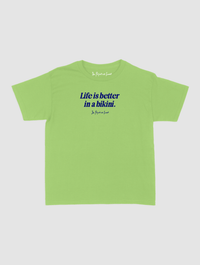 life is better baby tee - In Print We Trust