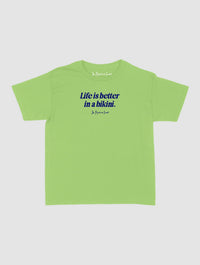 life is better baby tee - In Print We Trust