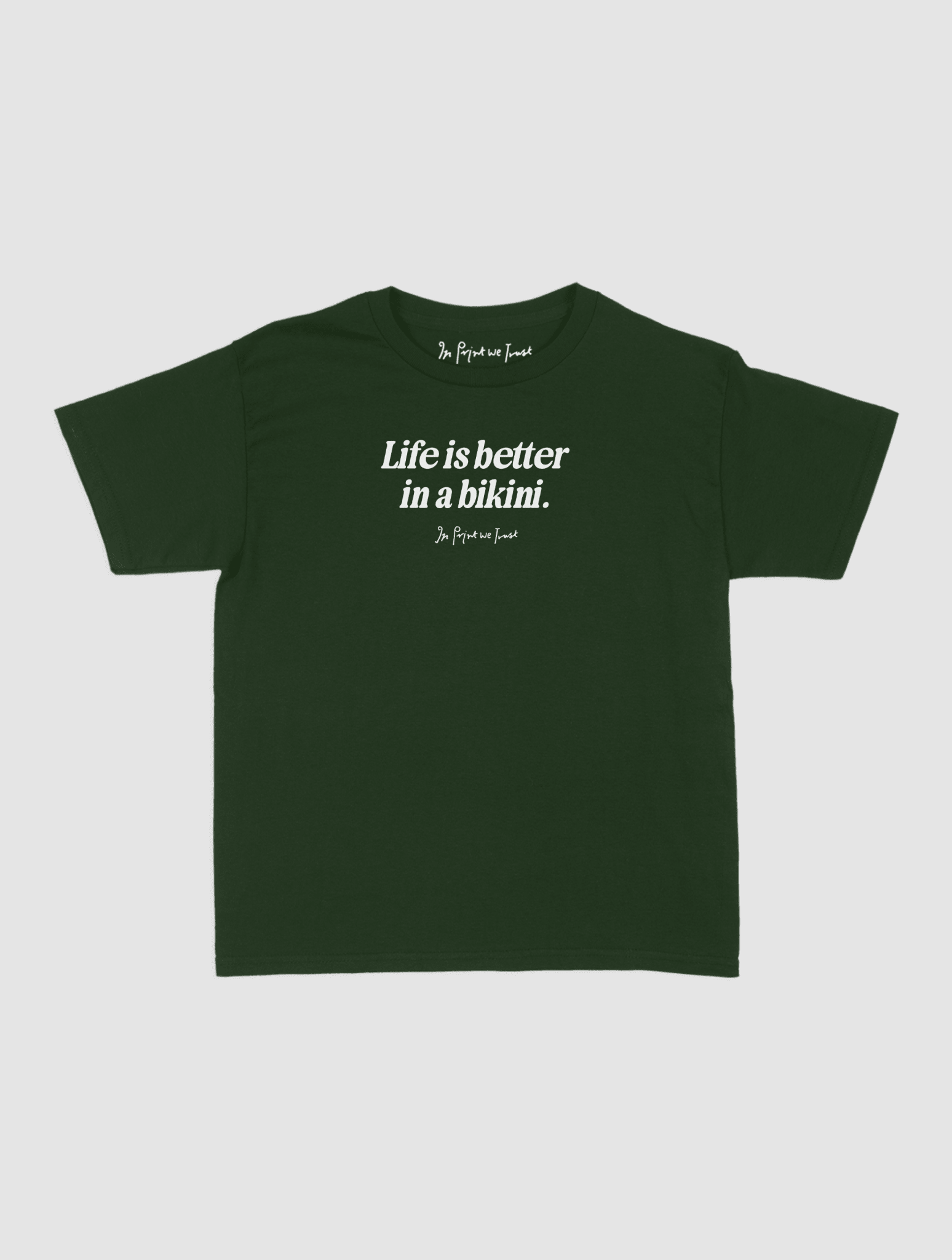 life is better baby tee - In Print We Trust