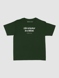 life is better baby tee - In Print We Trust