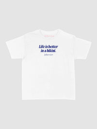 life is better baby tee - In Print We Trust
