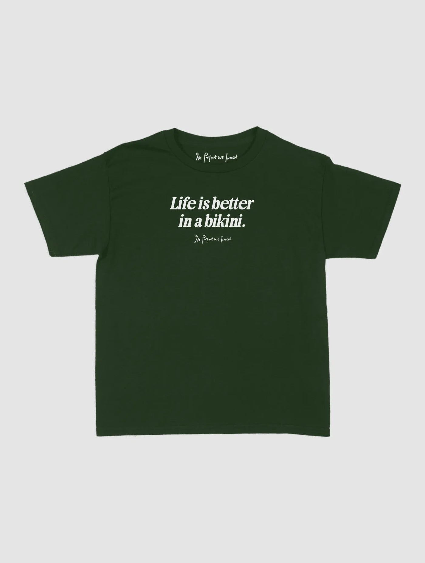life is better baby tee - In Print We Trust