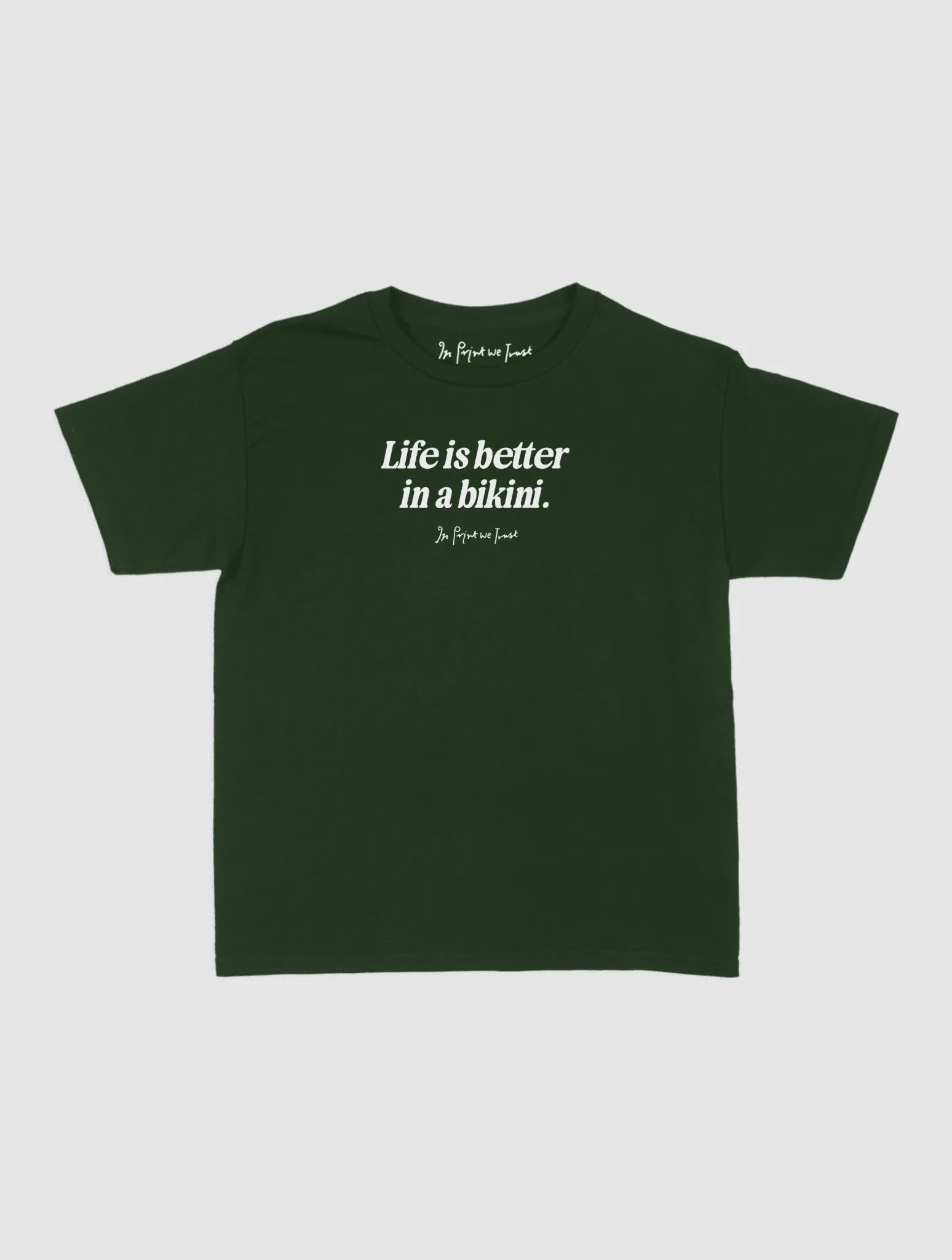 life is better baby tee - In Print We Trust
