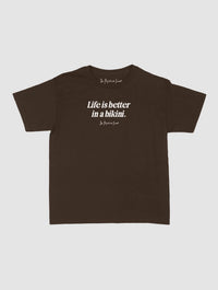 life is better baby tee - In Print We Trust