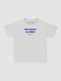 life is better baby tee - In Print We Trust