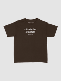 life is better baby tee - In Print We Trust
