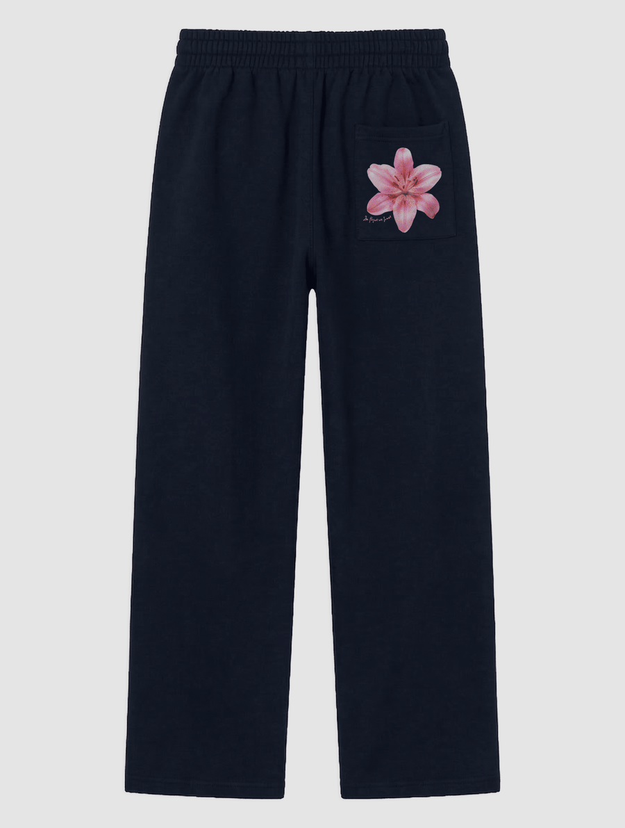 lily navy sweatpants - In Print We Trust