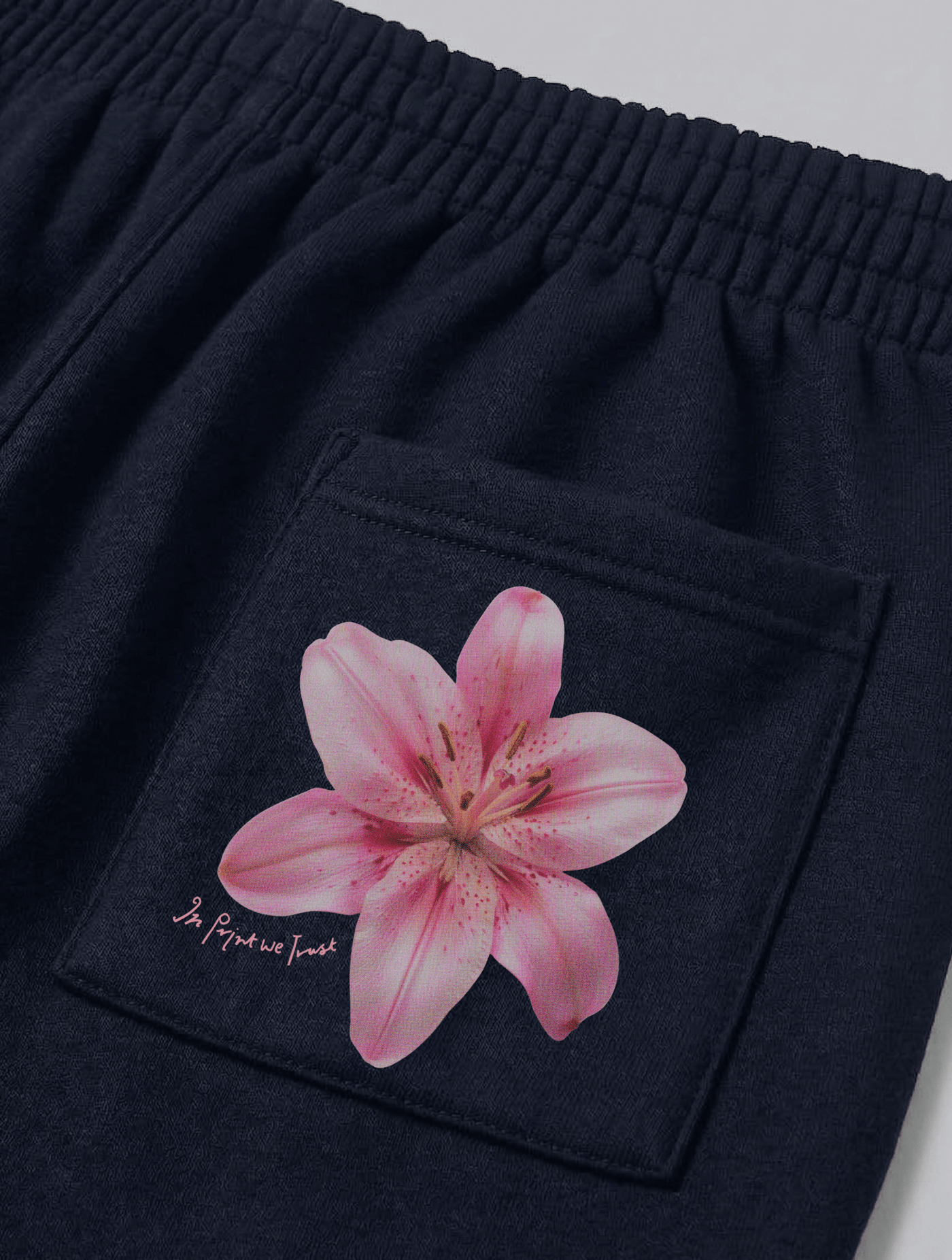 lily navy sweatpants - In Print We Trust