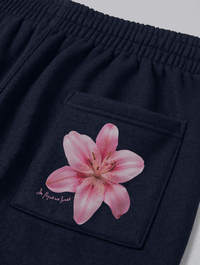 lily navy sweatpants - In Print We Trust