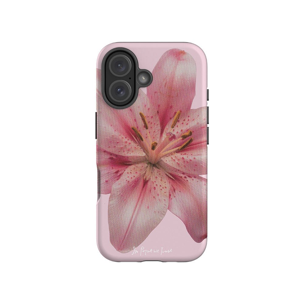 lily tough iPhone case - In Print We Trust