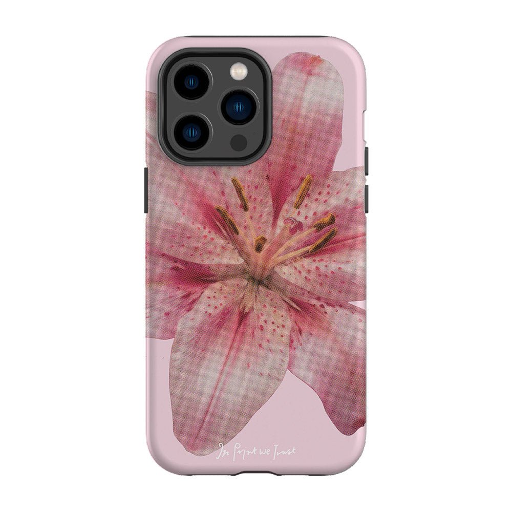 lily tough iPhone case - In Print We Trust