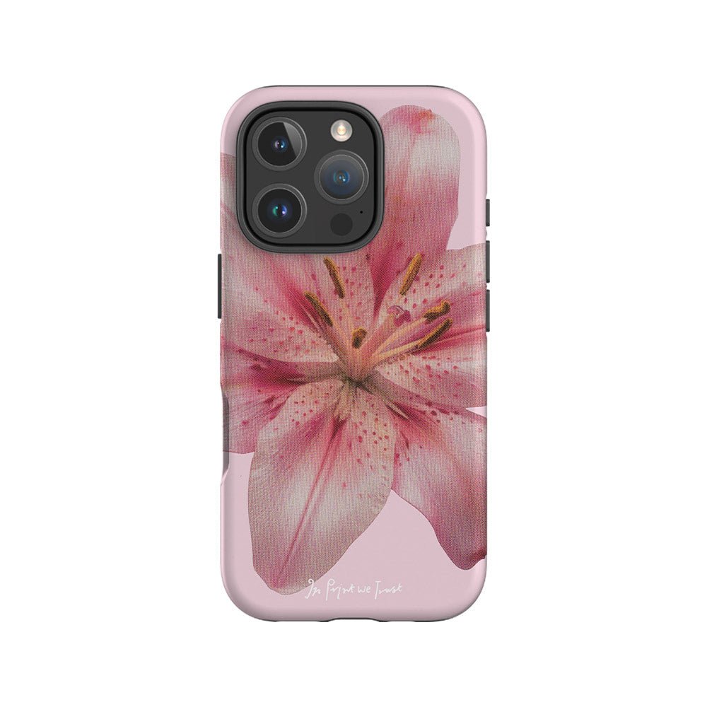 lily tough iPhone case - In Print We Trust