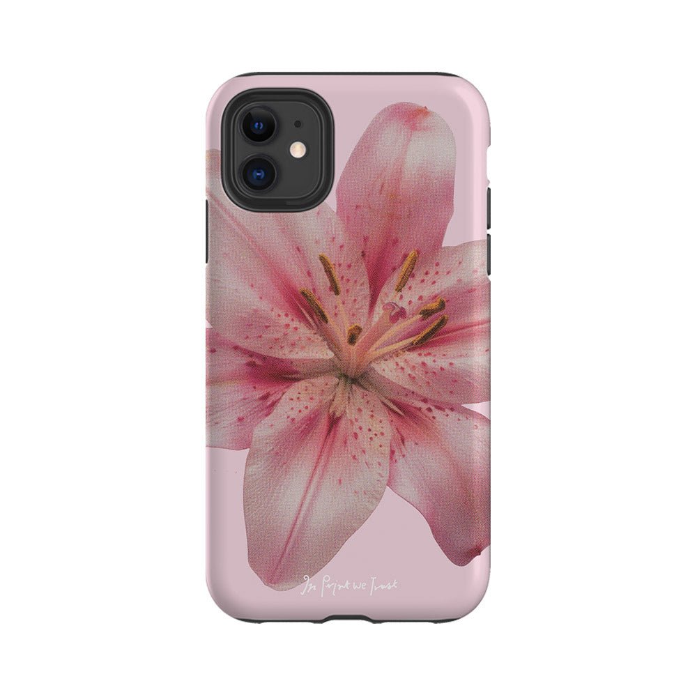lily tough iPhone case - In Print We Trust