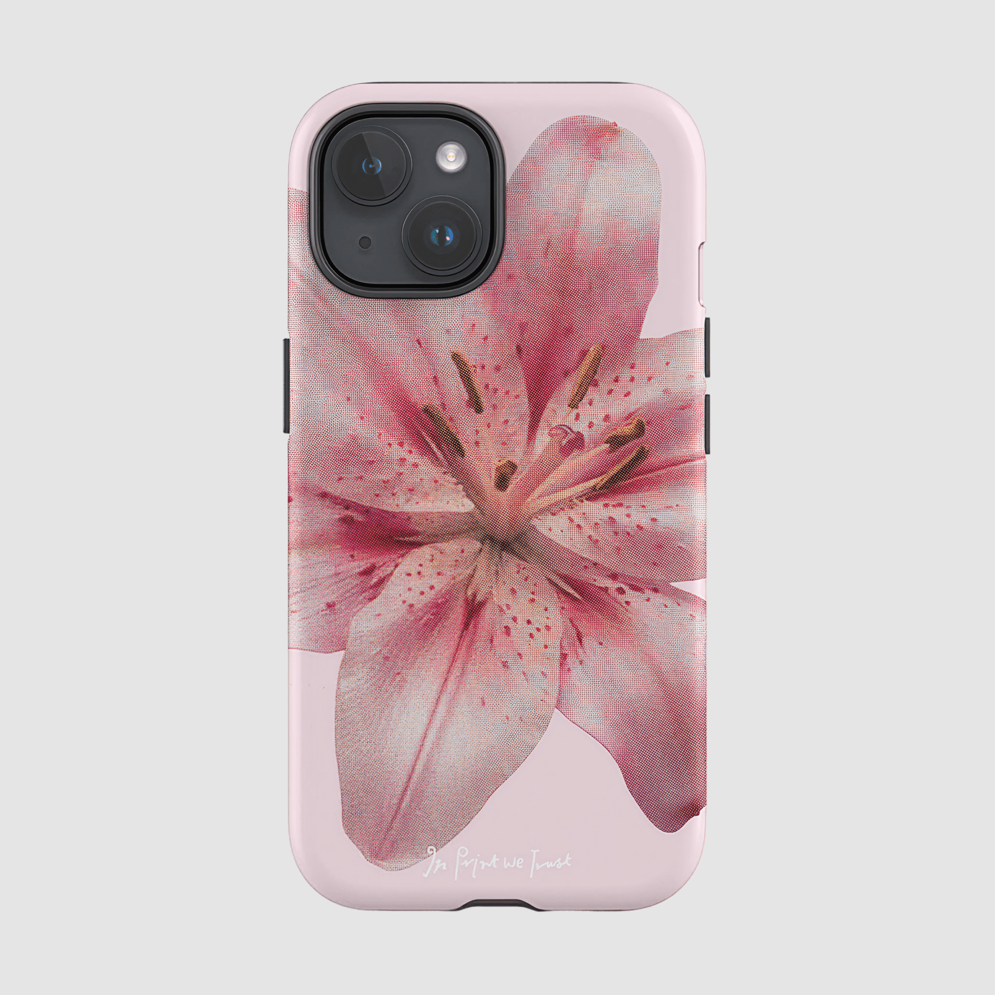 lily tough iPhone case - In Print We Trust