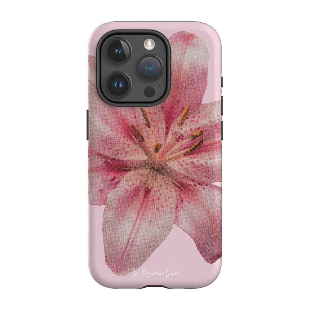 lily tough iPhone case - In Print We Trust