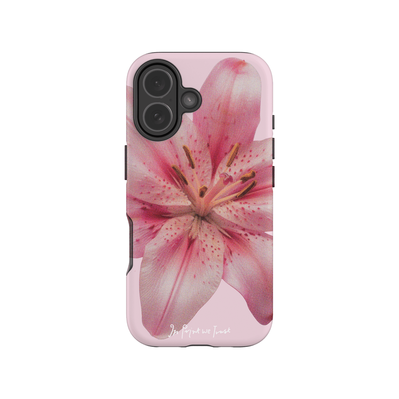 lily tough iPhone case - In Print We Trust