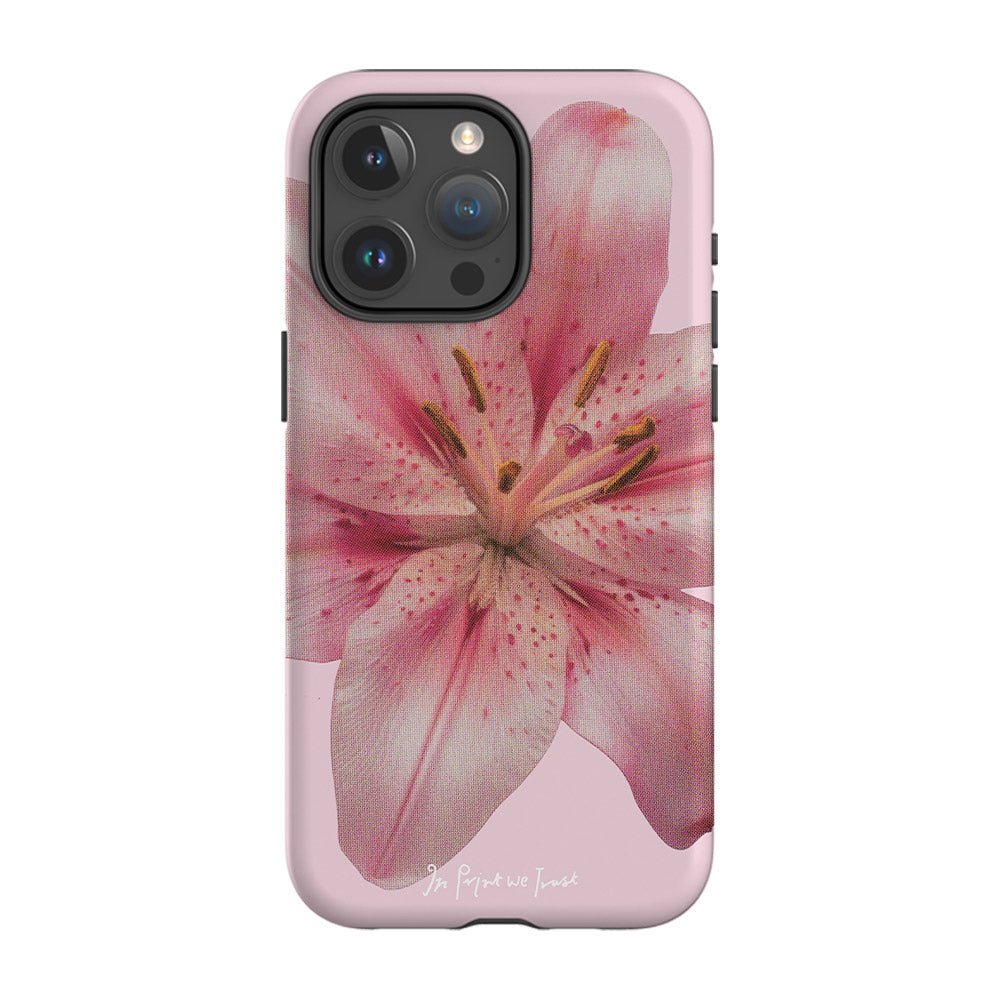 lily tough iPhone case - In Print We Trust