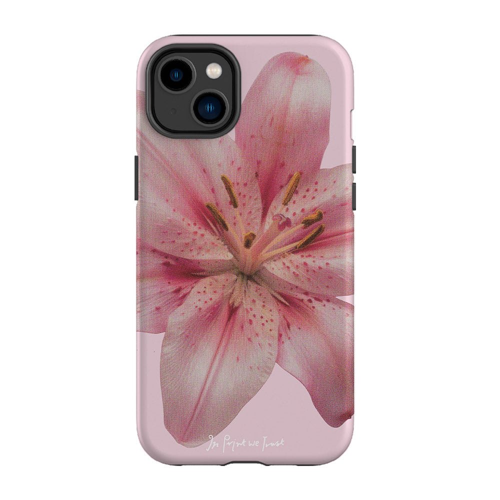 lily tough iPhone case - In Print We Trust