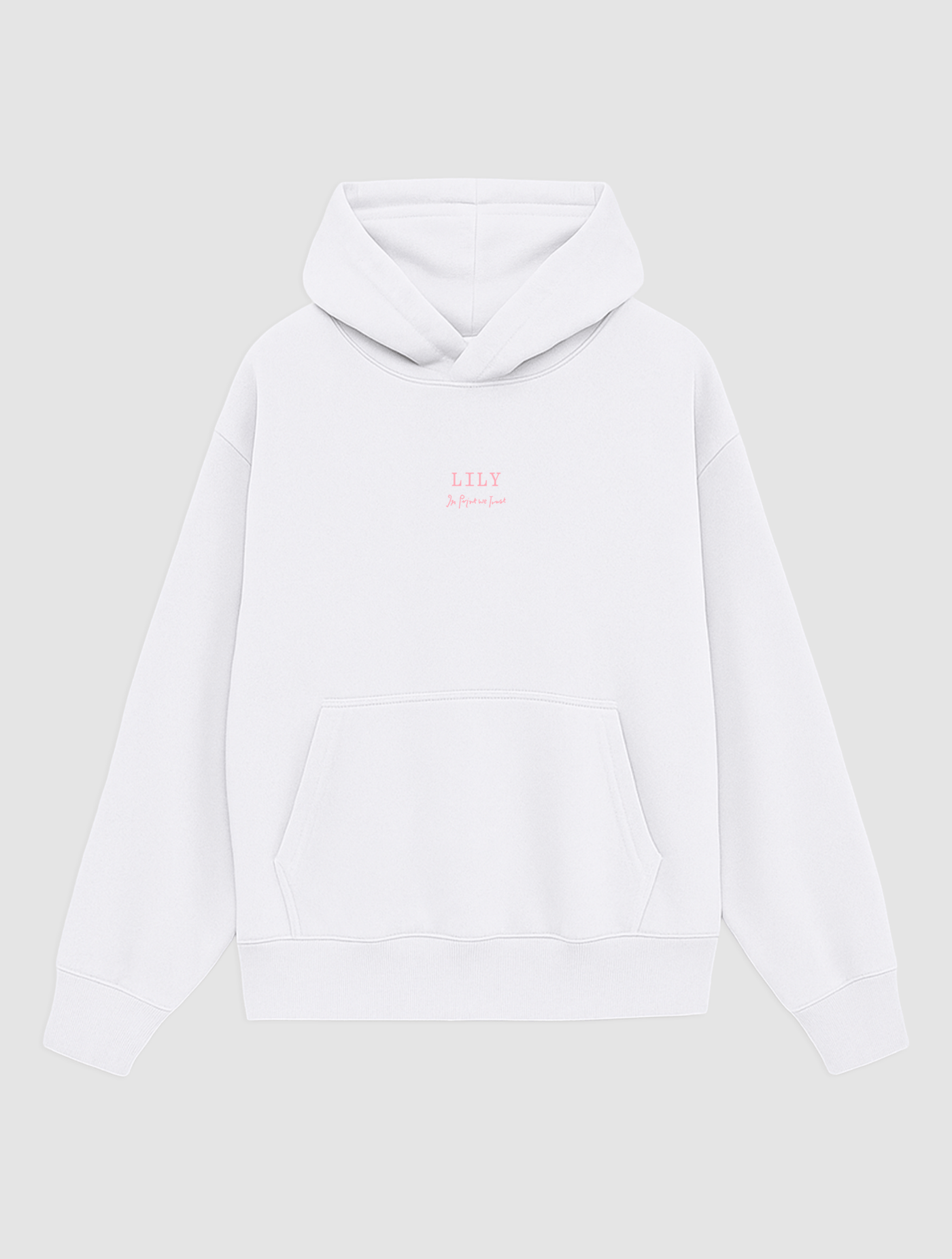 lily white hoodie - In Print We Trust