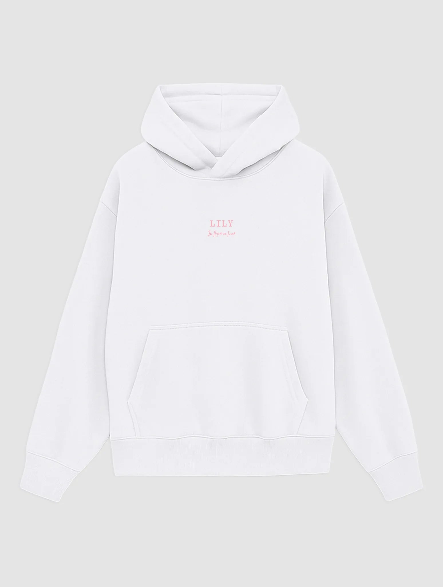 lily white hoodie - In Print We Trust