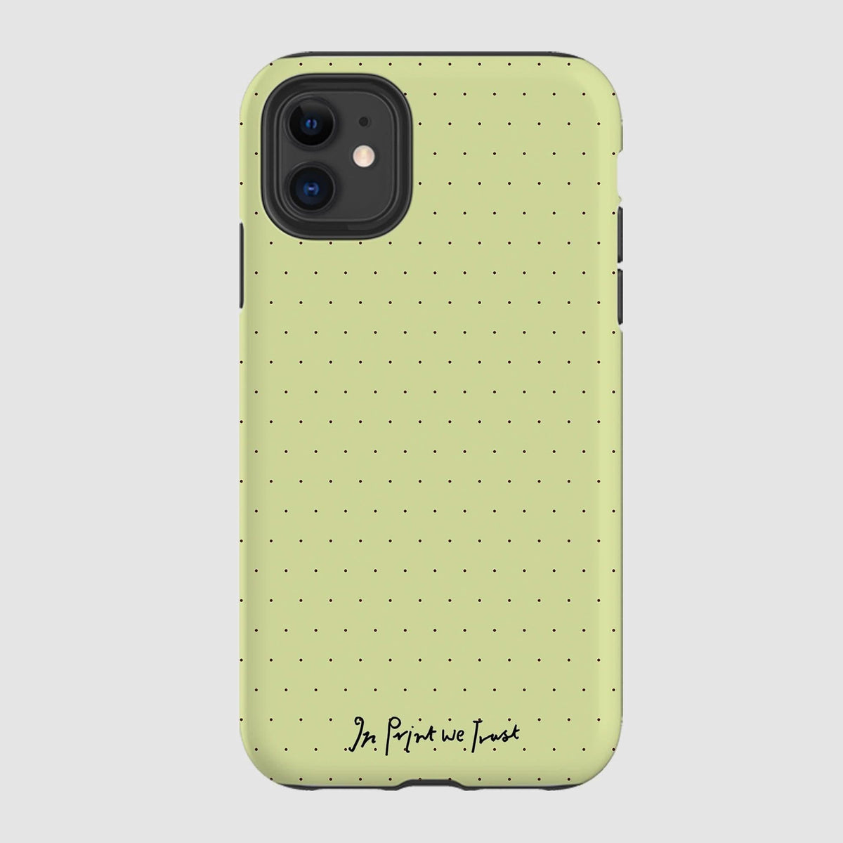 lime tough iPhone case - In Print We Trust