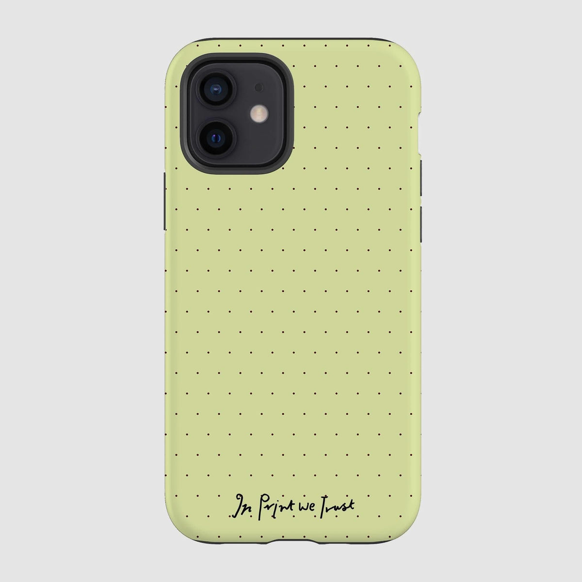 lime tough iPhone case - In Print We Trust