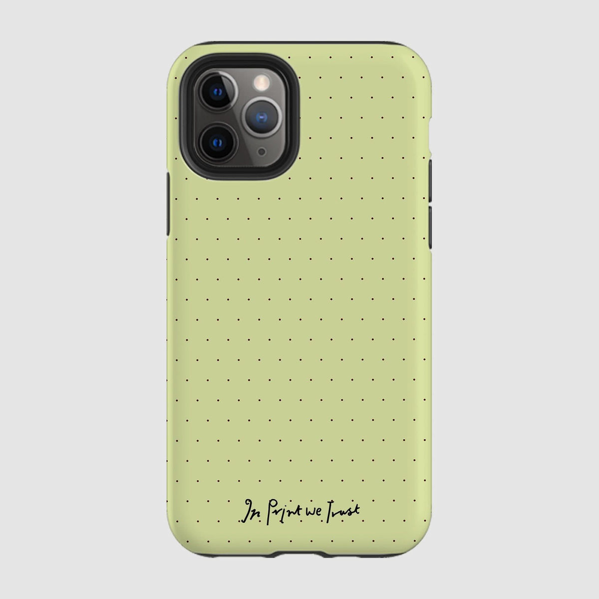 lime tough iPhone case - In Print We Trust