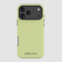 lime tough iPhone case - In Print We Trust
