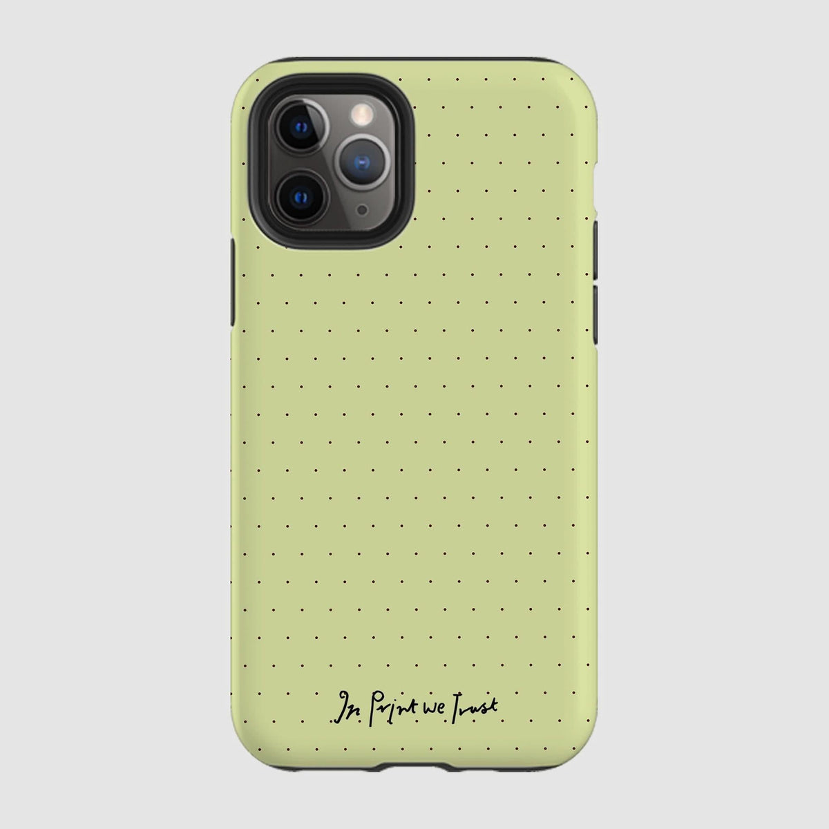 lime tough iPhone case - In Print We Trust