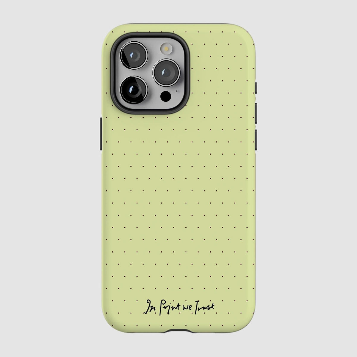 lime tough iPhone case - In Print We Trust
