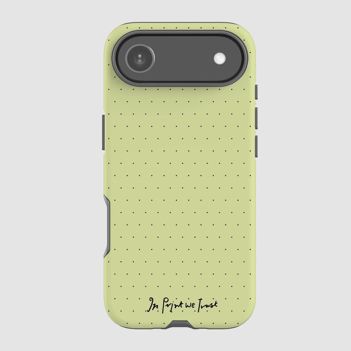 lime tough iPhone case - In Print We Trust