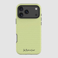 lime tough iPhone case - In Print We Trust