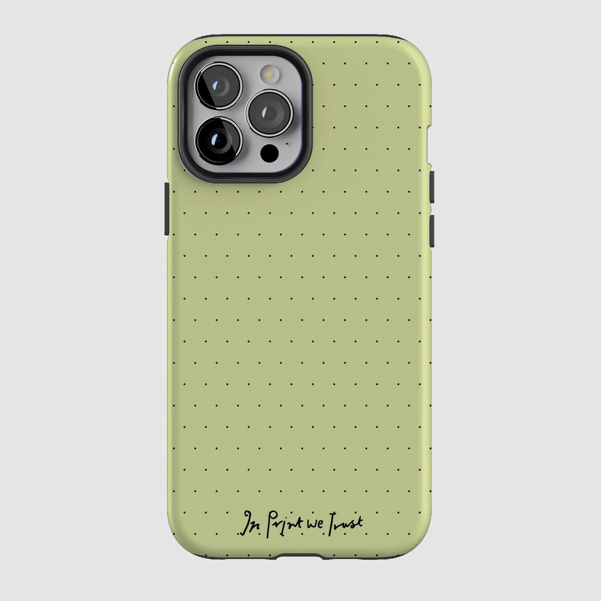 lime tough iPhone case - In Print We Trust