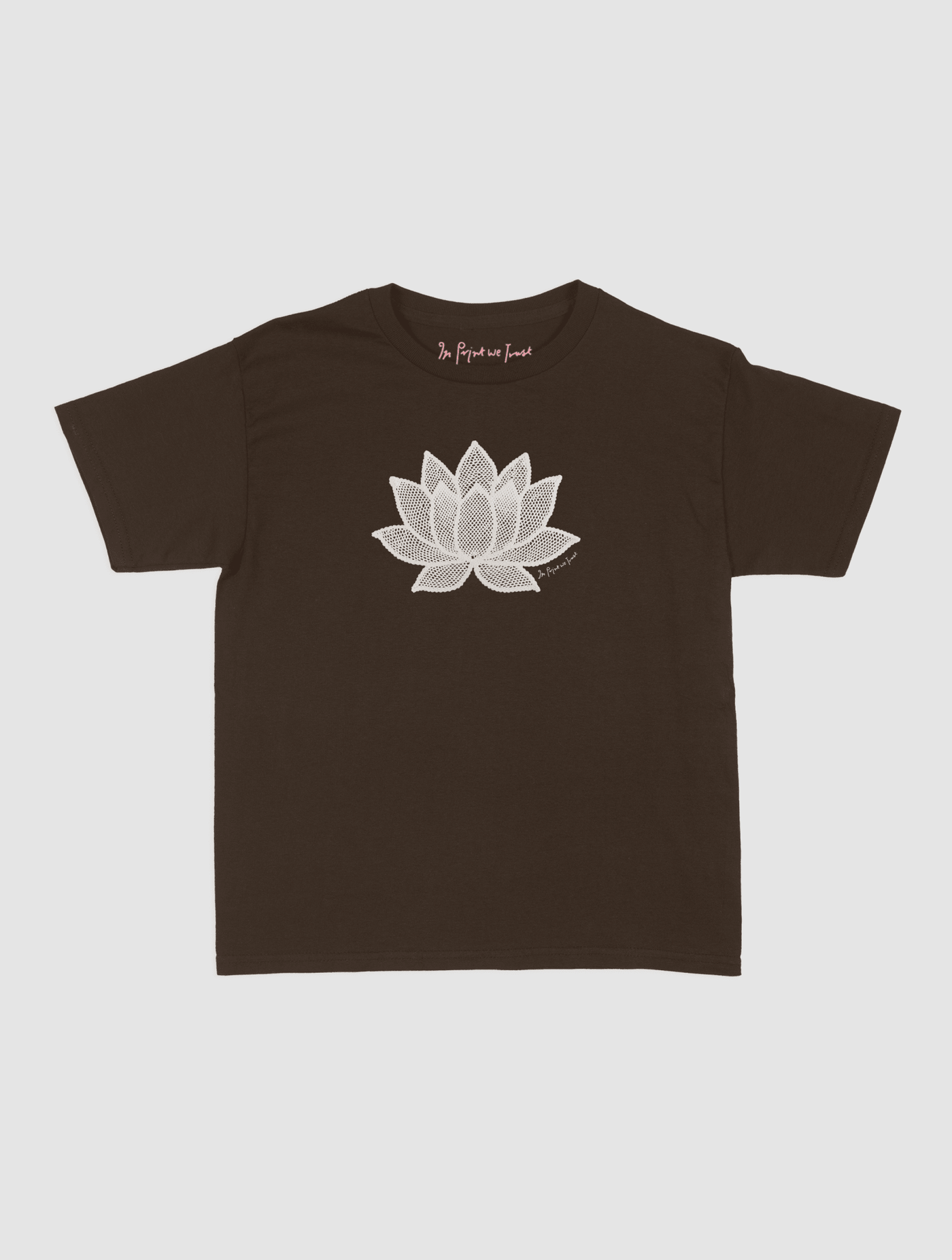 lotus crochet baby tee - In Print We Trust