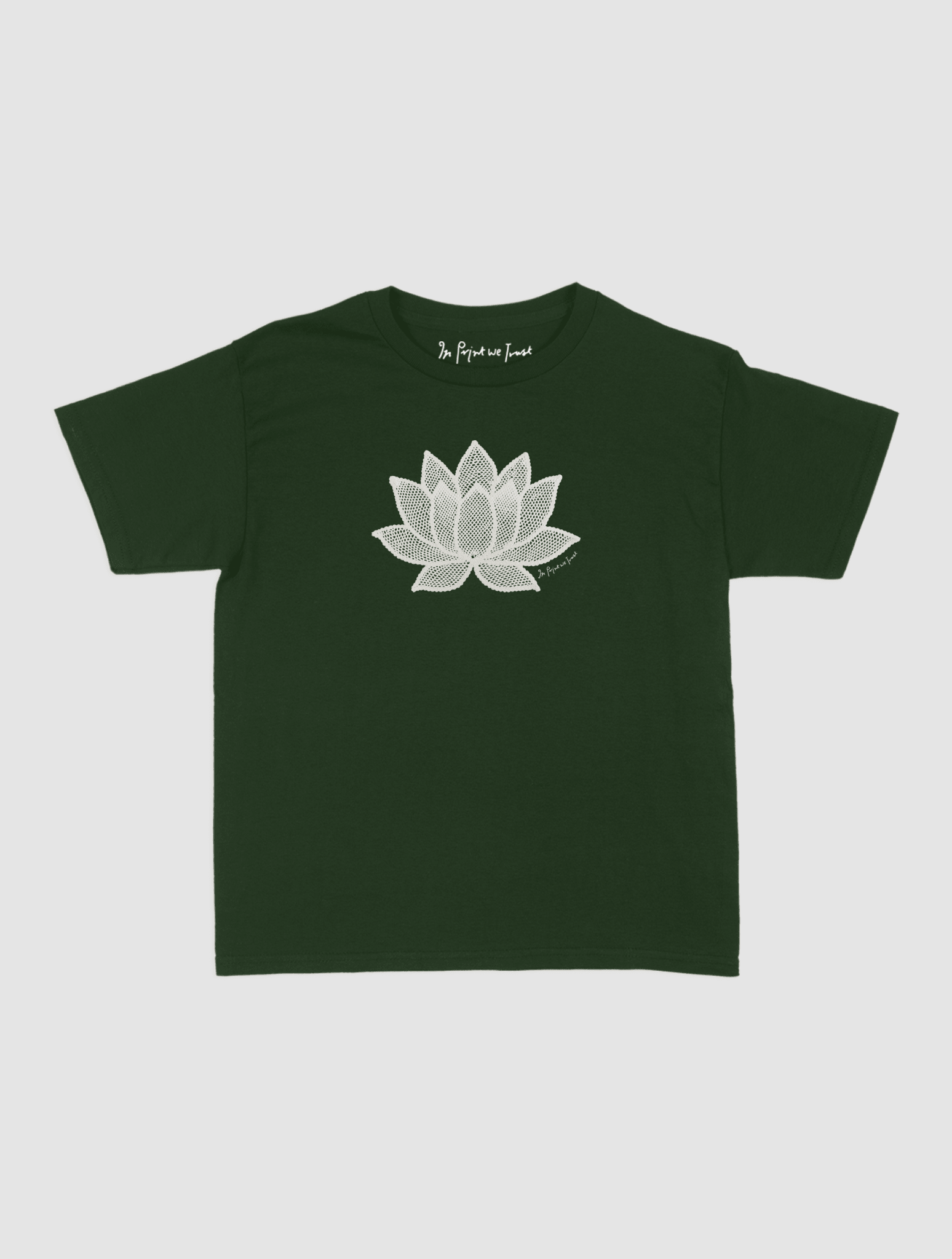 lotus crochet baby tee - In Print We Trust