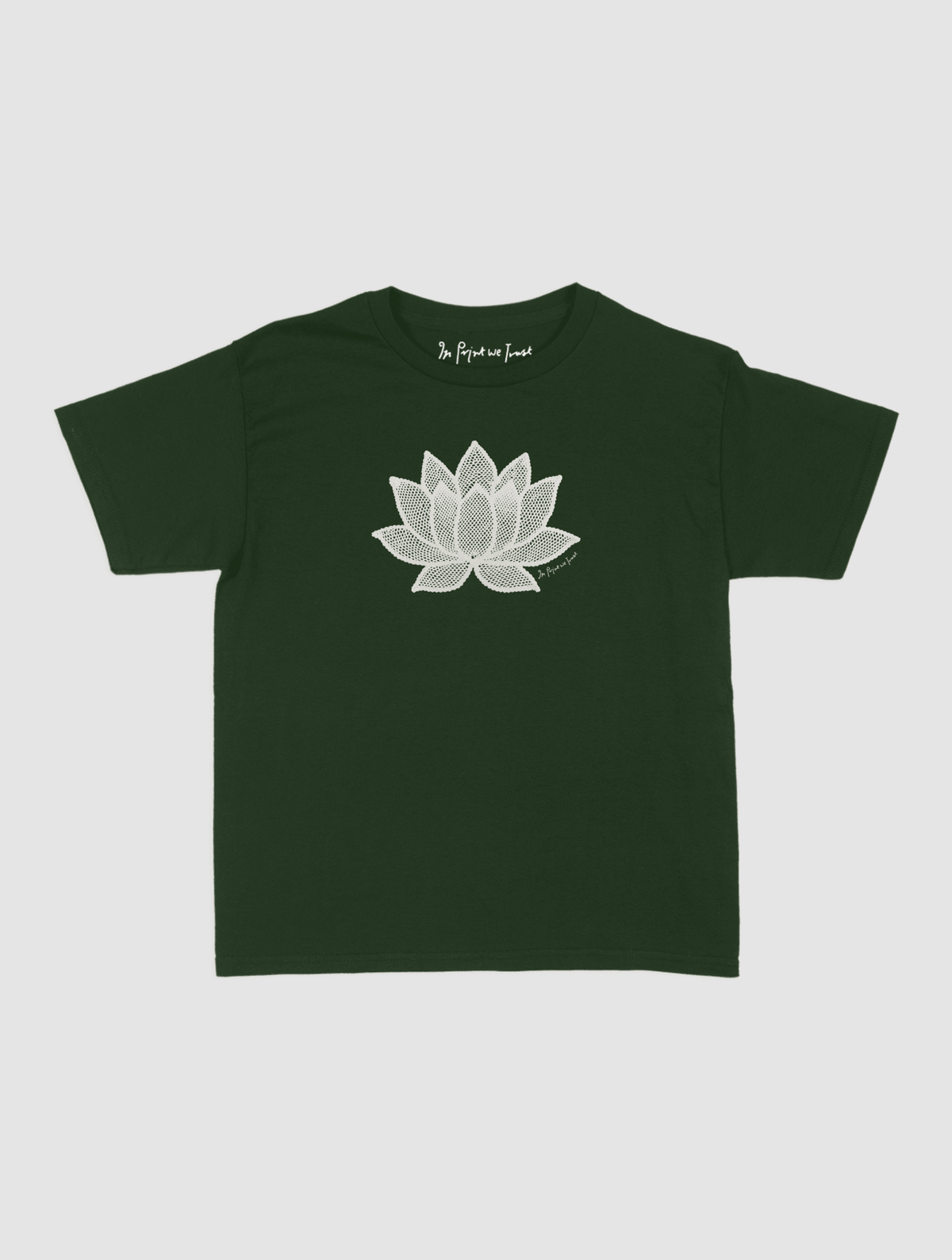lotus crochet baby tee - In Print We Trust