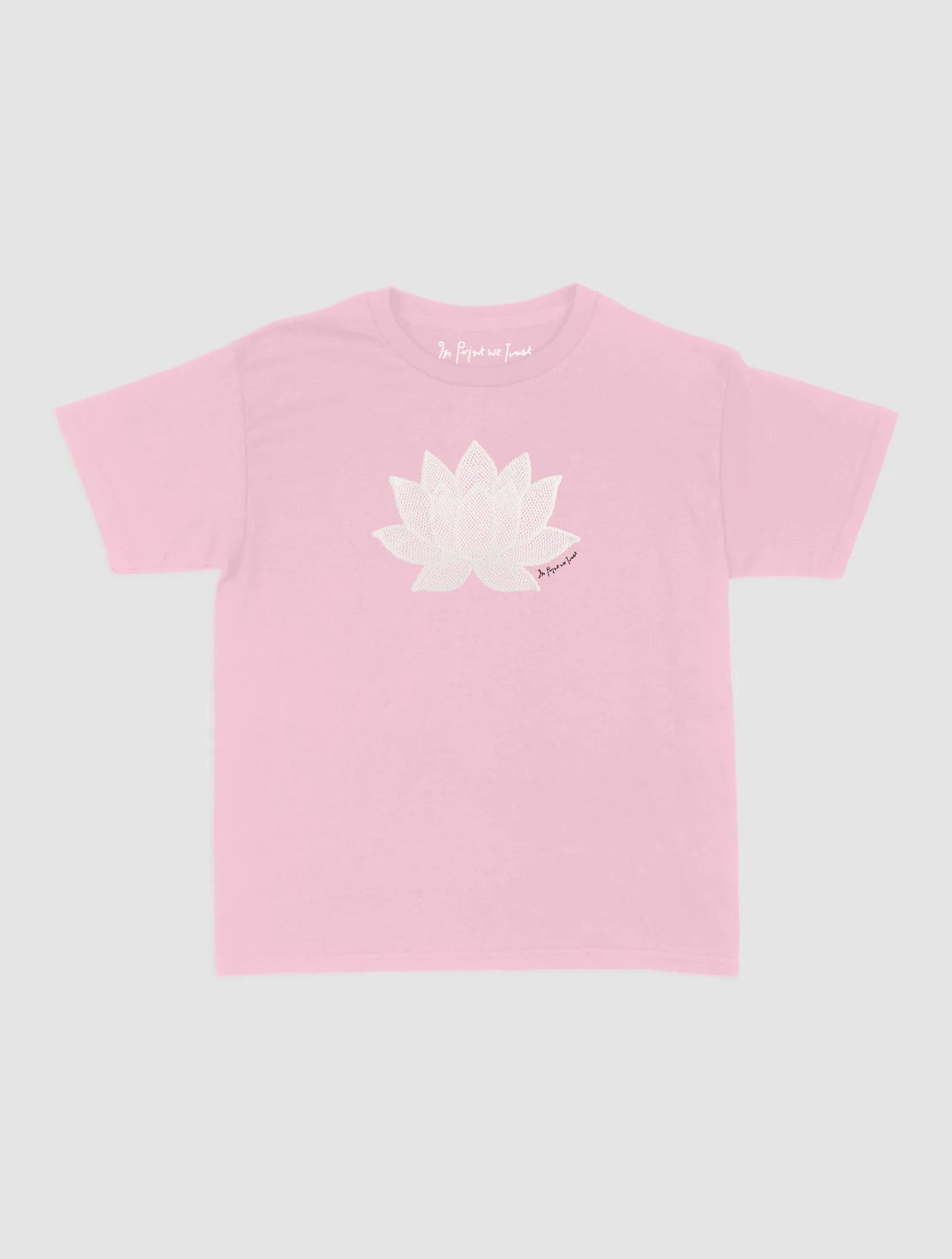 lotus crochet baby tee - In Print We Trust