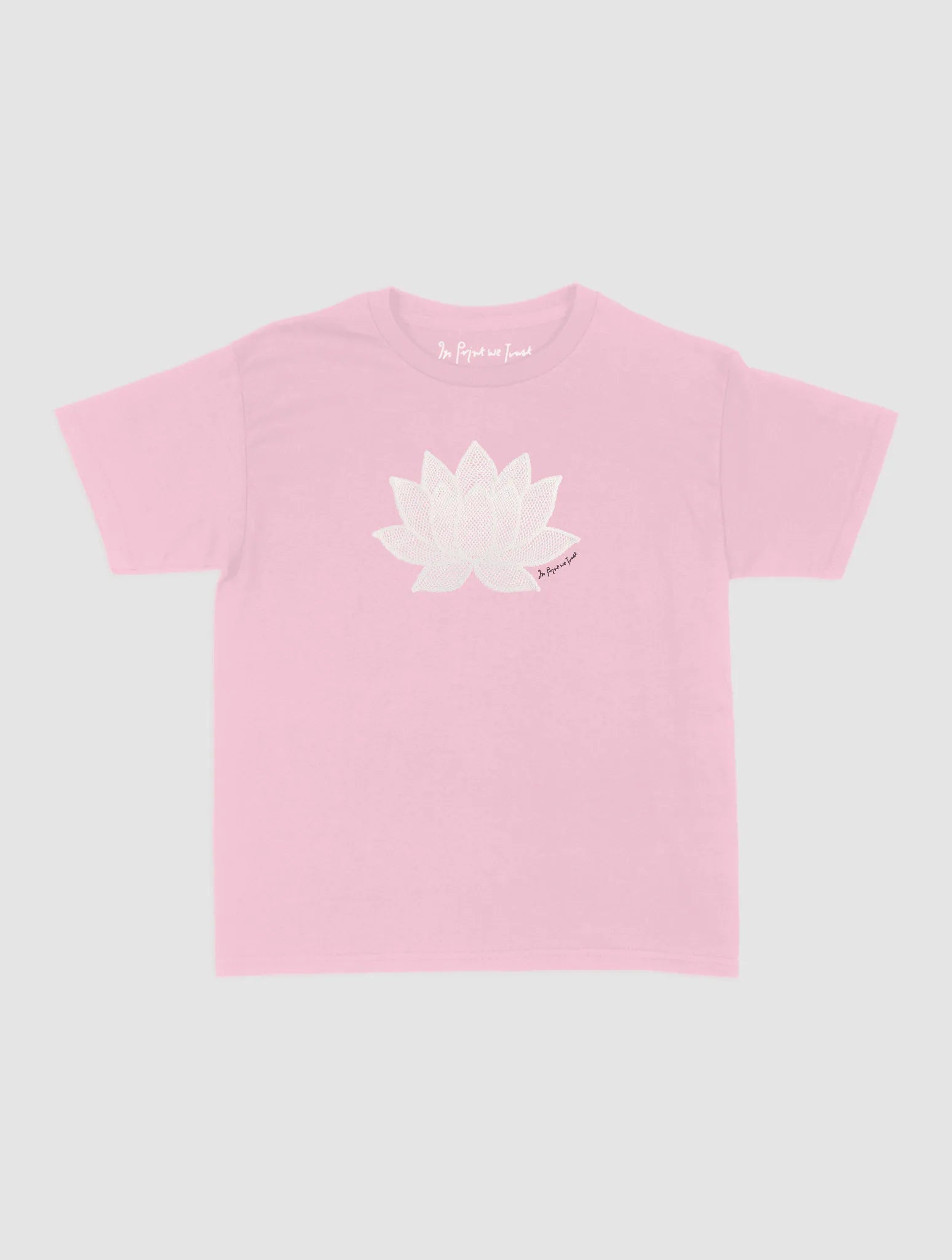 lotus crochet baby tee - In Print We Trust