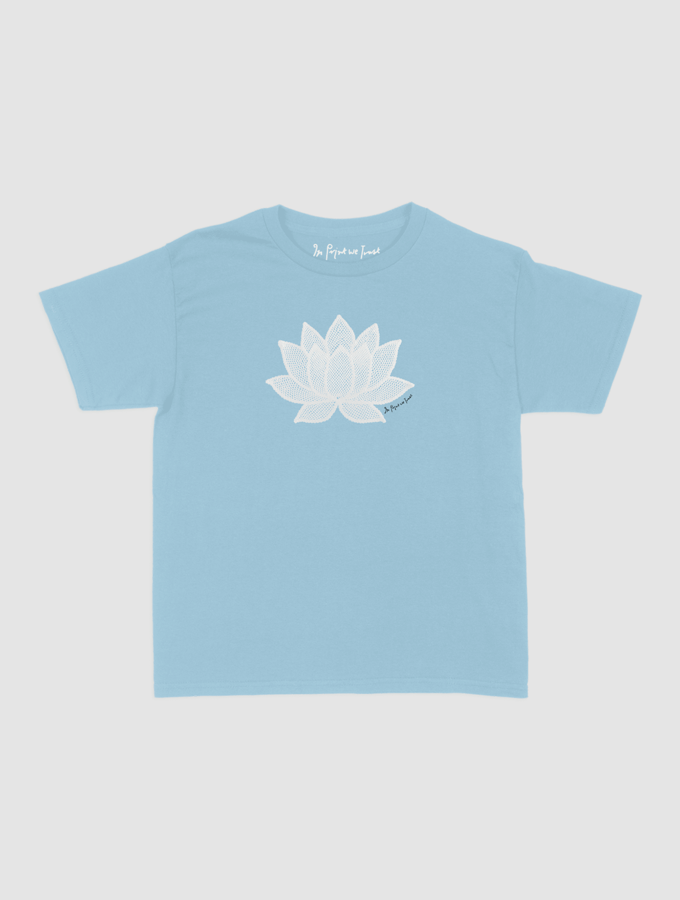 lotus crochet baby tee - In Print We Trust