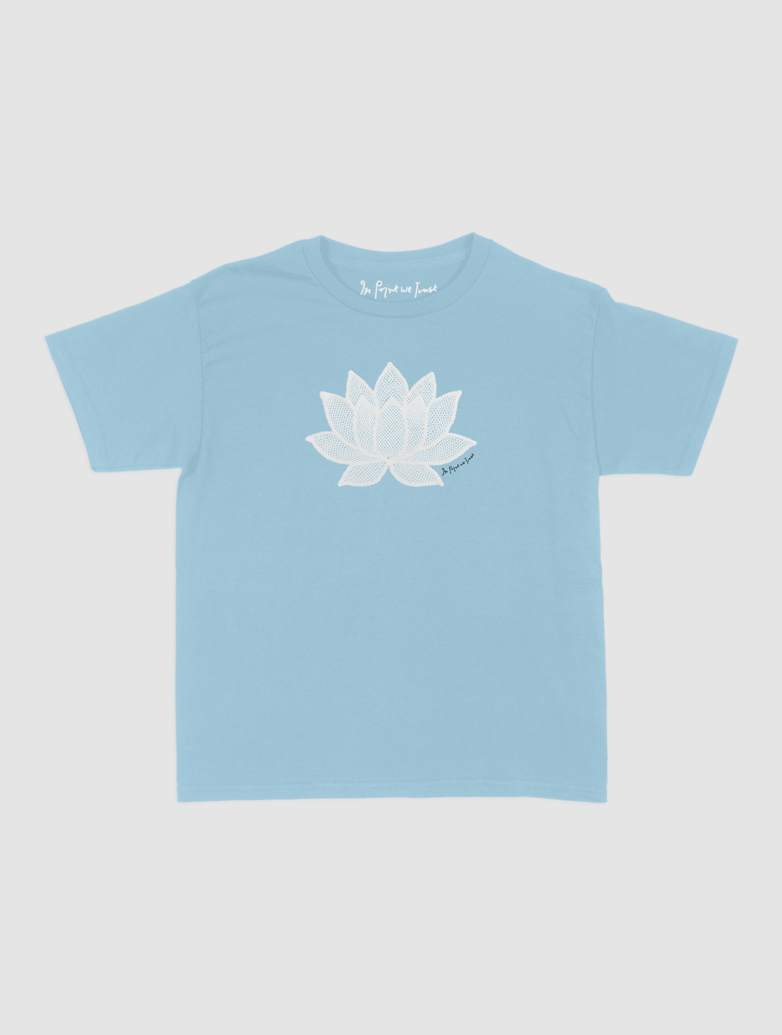 lotus crochet baby tee - In Print We Trust